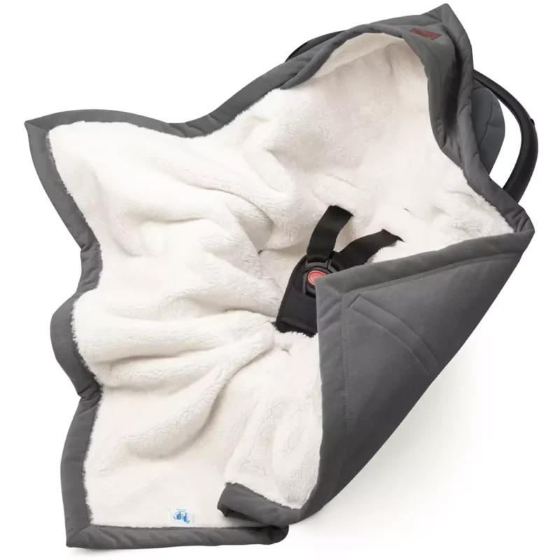 Kocyk do fotelika samochodowego Royal Comfort z velvetem grey - obrazek 2