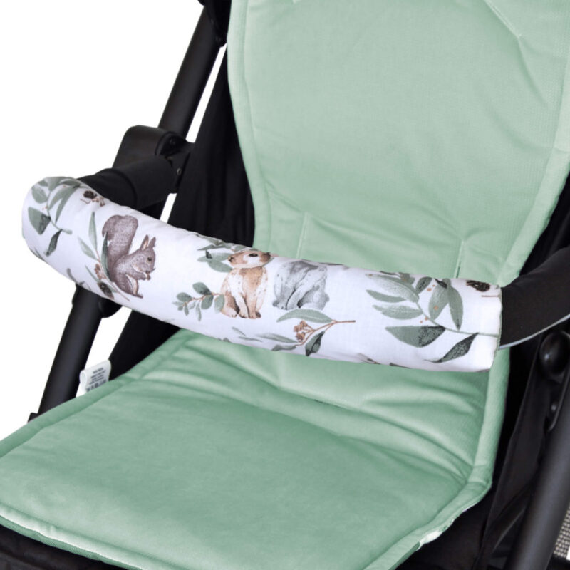 Ochraniacz na pałąk do wózka spacerowego Green Groove z velvetem