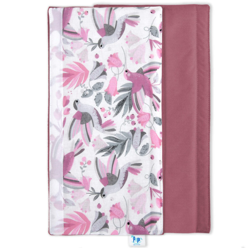 Ochraniacz na pałąk do wózka spacerowego Hummingbird z velvetem old rosa - obrazek 2