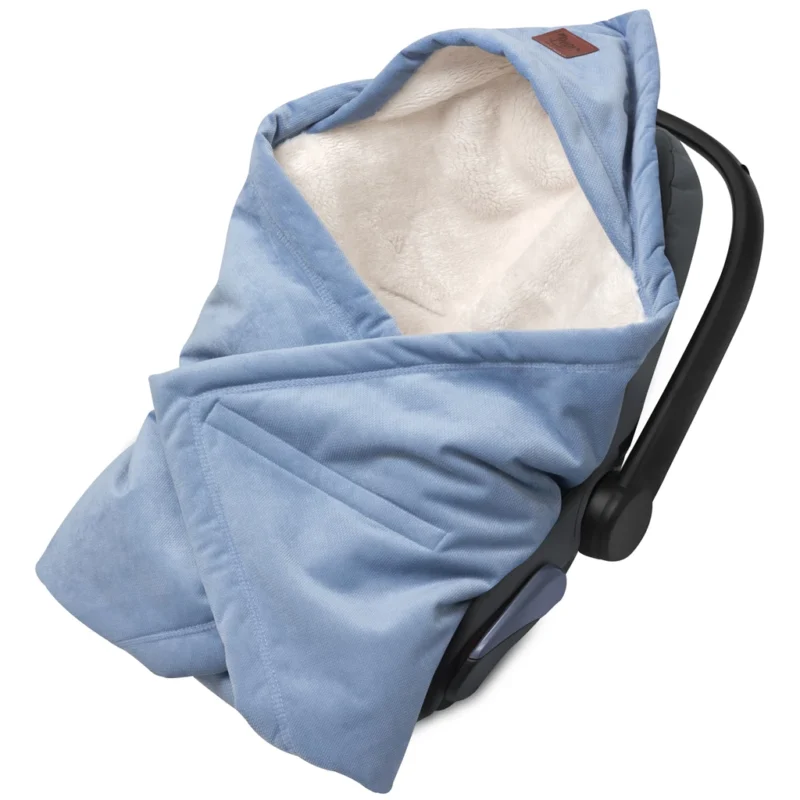 Kocyk do fotelika samochodowego Royal Comfort z velvetem jeans