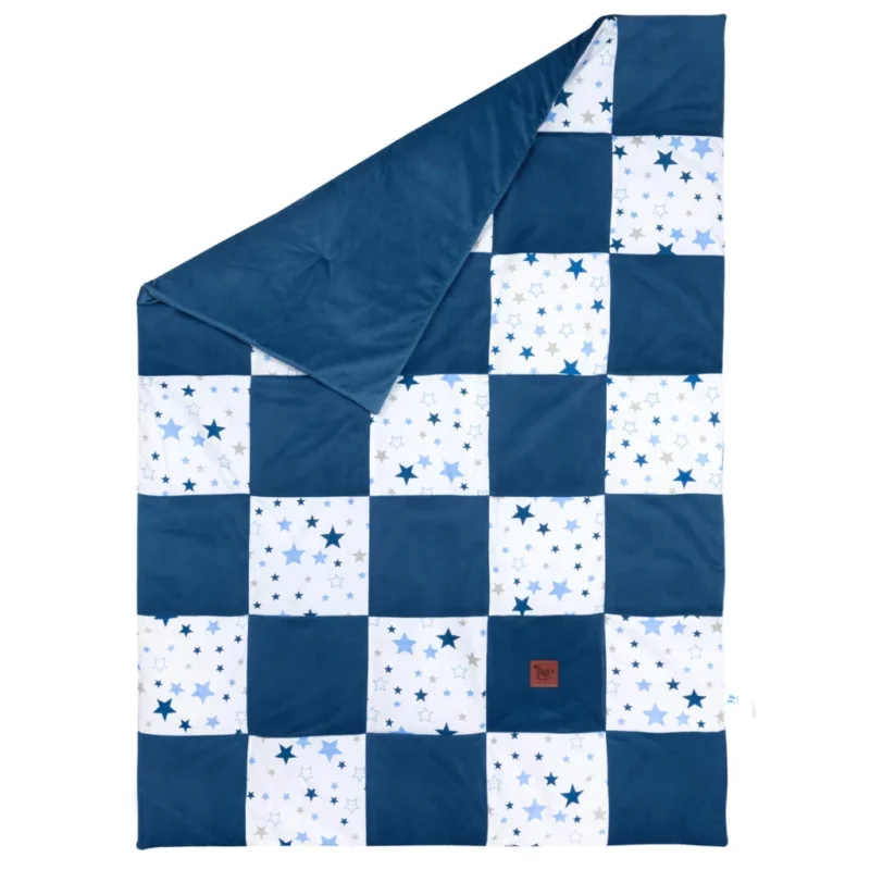 Kołderka patchwork 100×140 Milky Way z velvetem