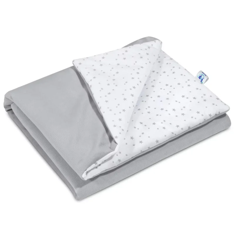 Kołderka 75×100 - Grey Galaxy - bawełna/velvet