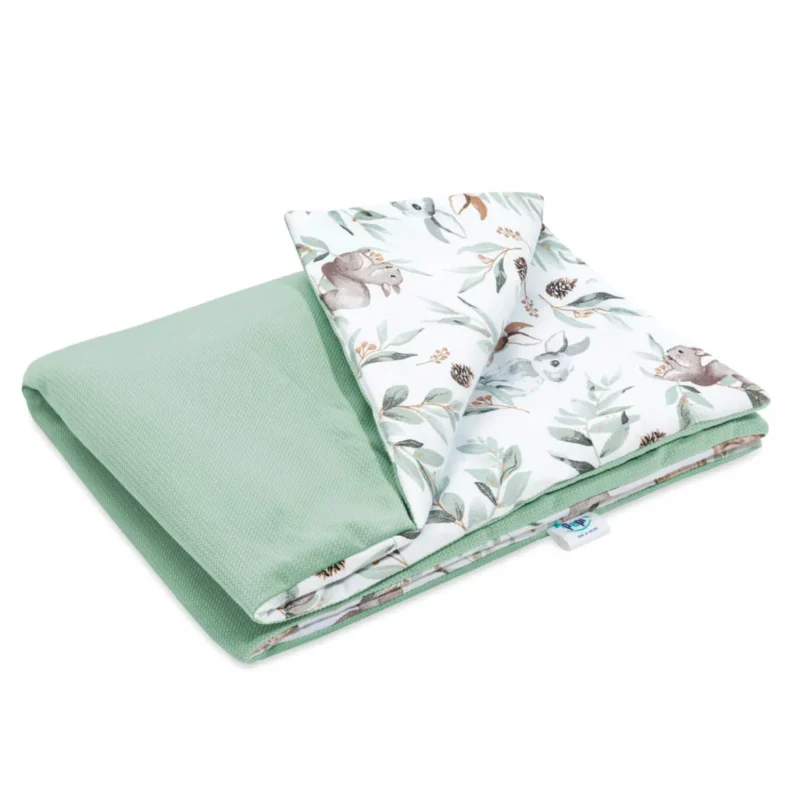 Kocyk bawełniany 55×75 z wypełnieniem Green Groove z velvetem