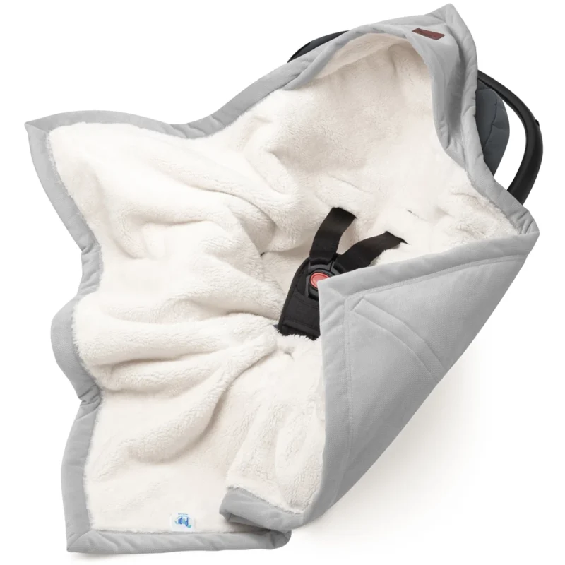 Kocyk do fotelika samochodowego Royal Comfort z velvetem silver - obrazek 2