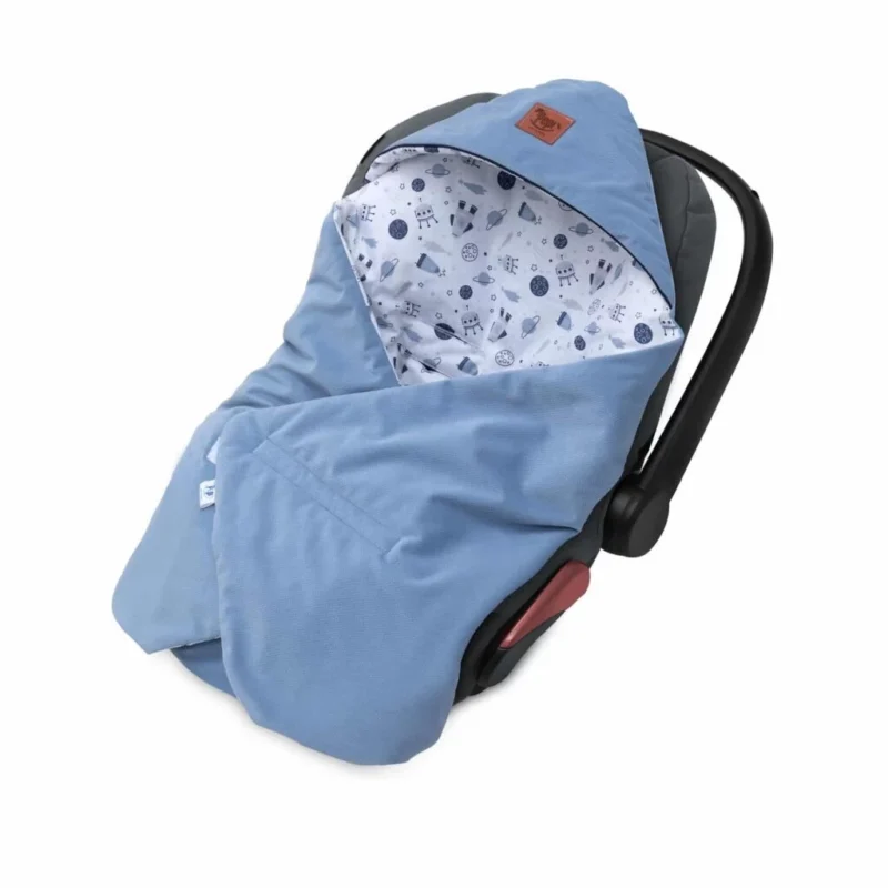 Otulacz do fotelika samochodowego - Magic Space jeans - obrazek 2