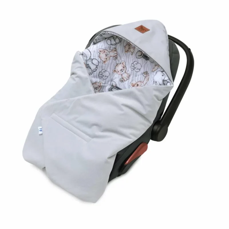 Otulacz do fotelika samochodowego - Safari grey - obrazek 2
