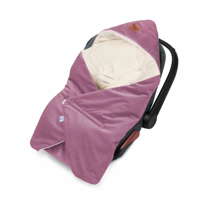 Kocyk do fotelika samochodowego z polarem minky old rosa