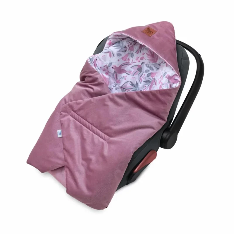 Otulacz do fotelika samochodowego - Hummingbird old rosa - obrazek 2