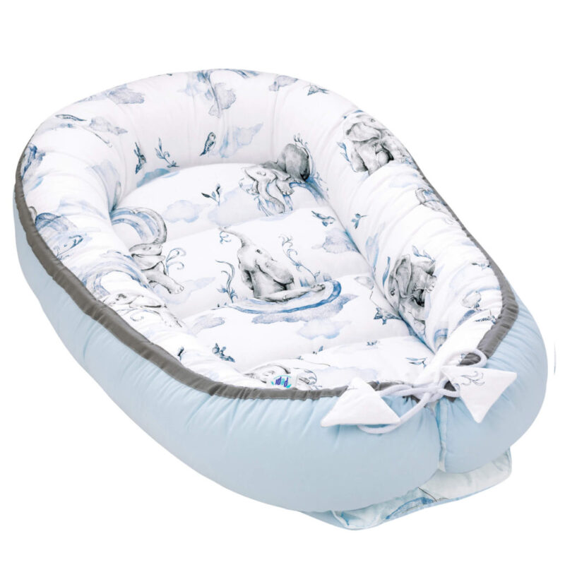 Komfortowy dwustronny kokon - Eledreams Blue