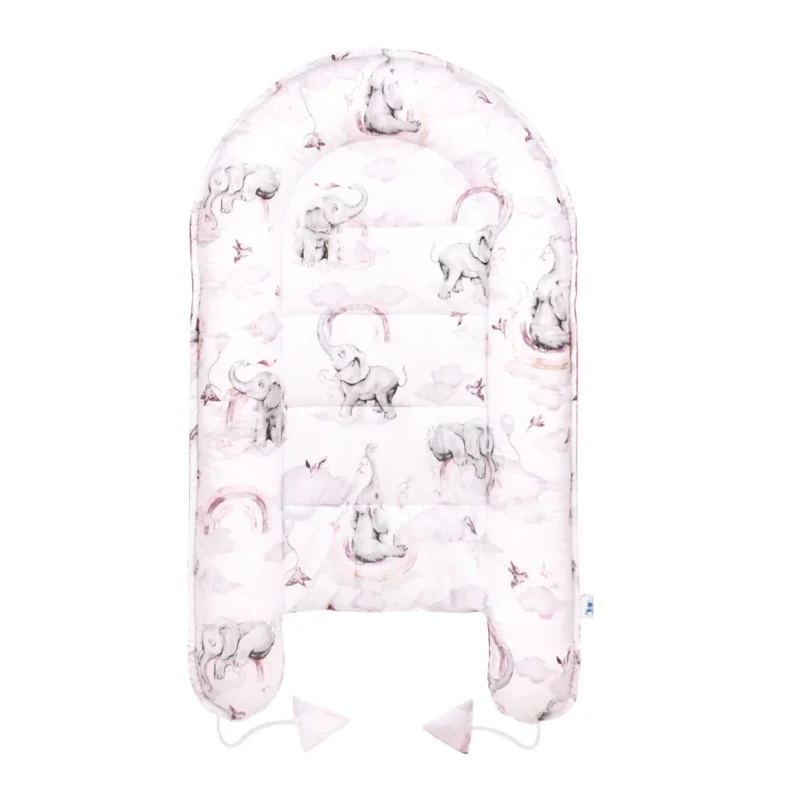 Komfortowy dwustronny kokon - Eledreams Pink z velvetem - obrazek 2