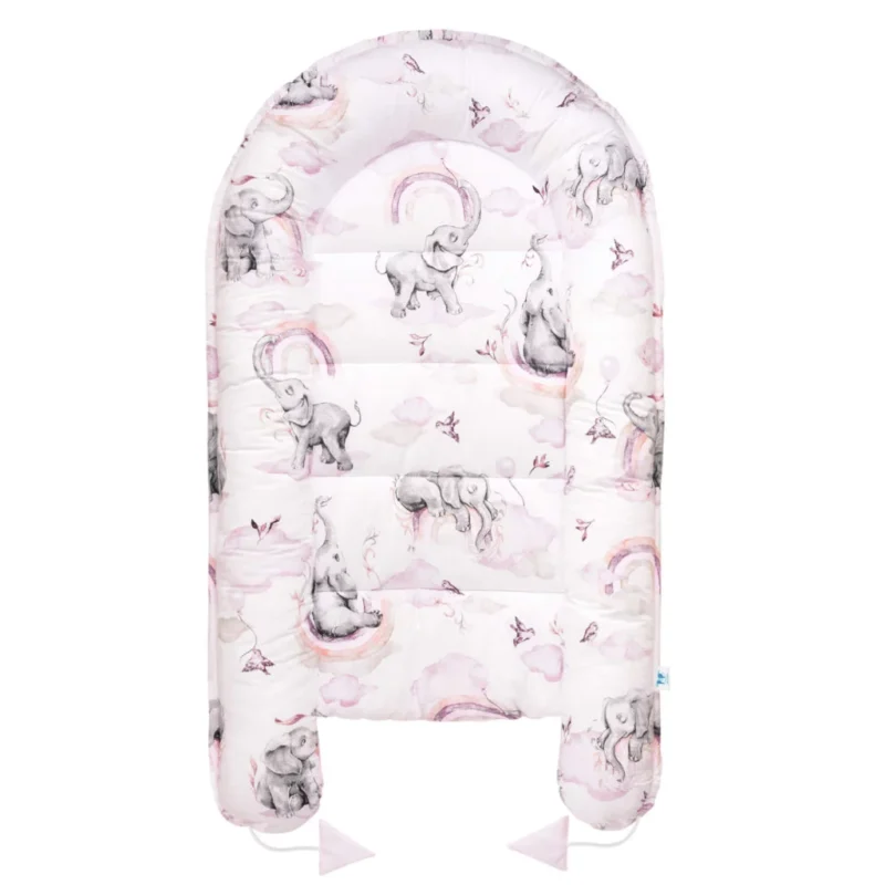Wyprawka niemowlęca 5-elementowa - Eledreams Pink - bawełna - obrazek 4