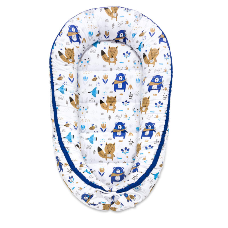 Komfortowy dwustronny kokon - Blue Bear - obrazek 2