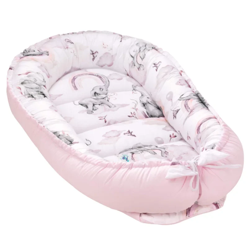 Wyprawka niemowlęca 5-elementowa - Eledreams Pink - bawełna - obrazek 3