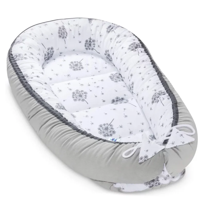 Wyprawka niemowlęca 5-elementowa - Summer Wind grey - bawełna/velvet - obrazek 2