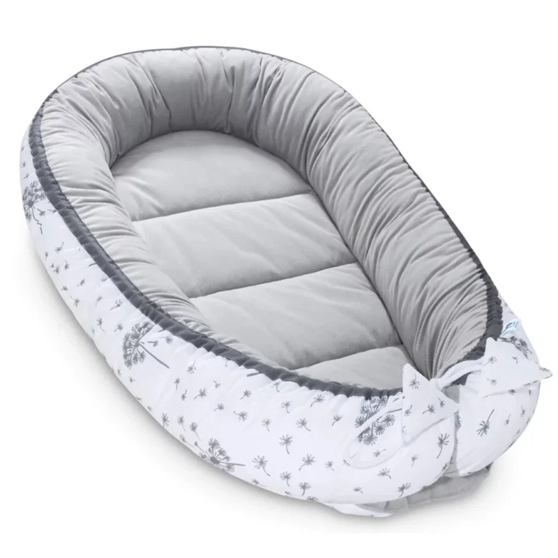 Wyprawka niemowlęca 5-elementowa - Summer Wind grey - bawełna/velvet - obrazek 3