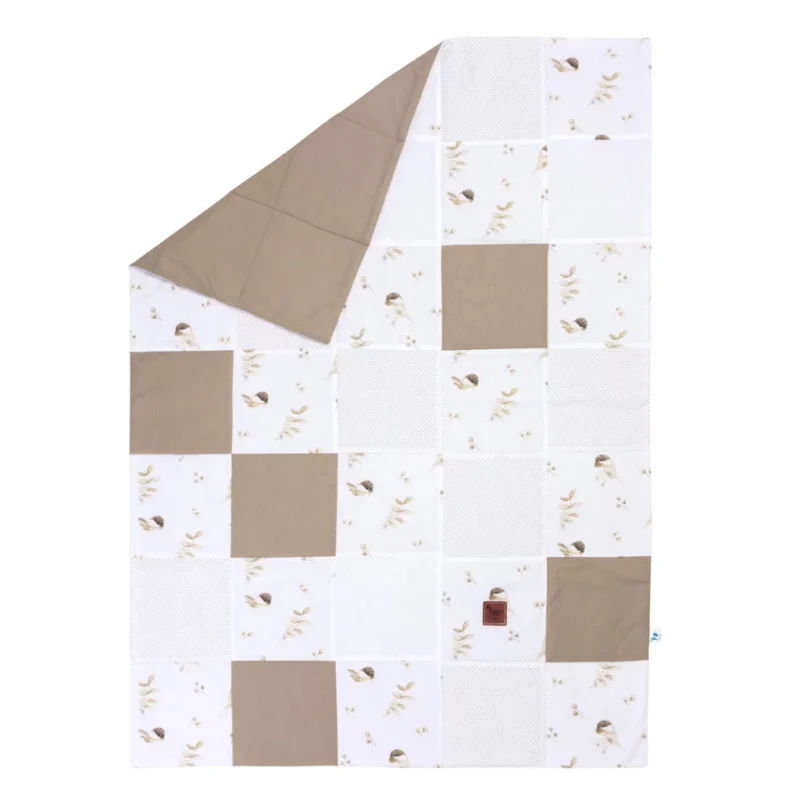 Kołderka patchwork 100×140 Lovely Bird - obrazek 2
