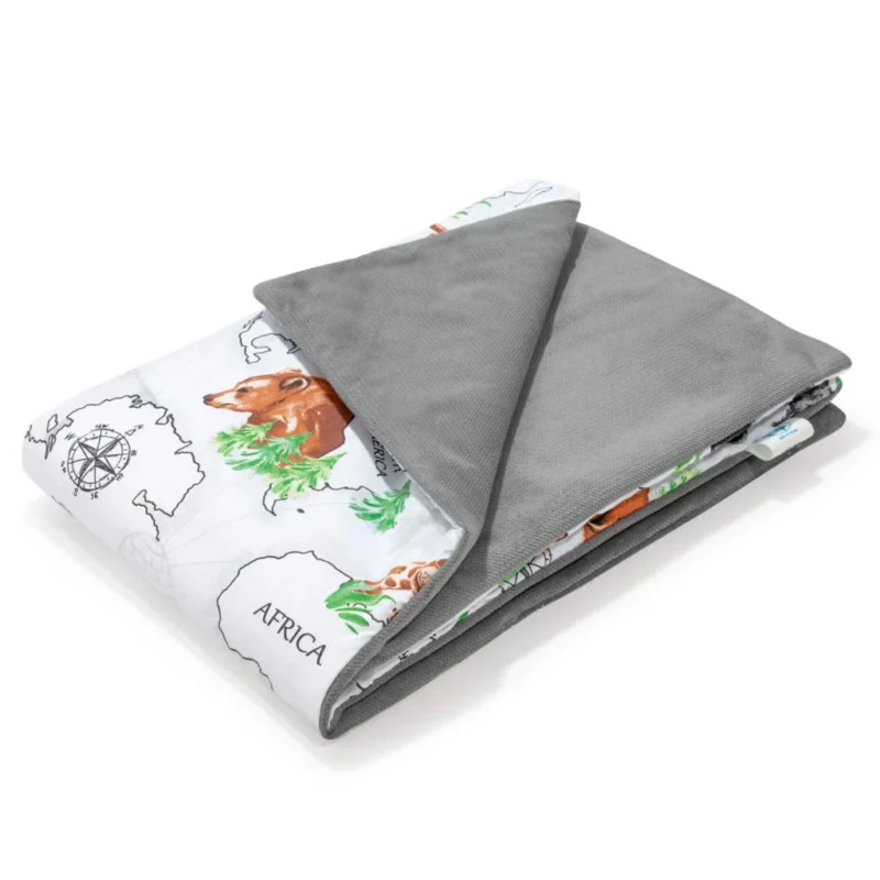 Wyprawka niemowlęca 5-elementowa - Wild Land dark grey - bawełna/velvet - obrazek 5
