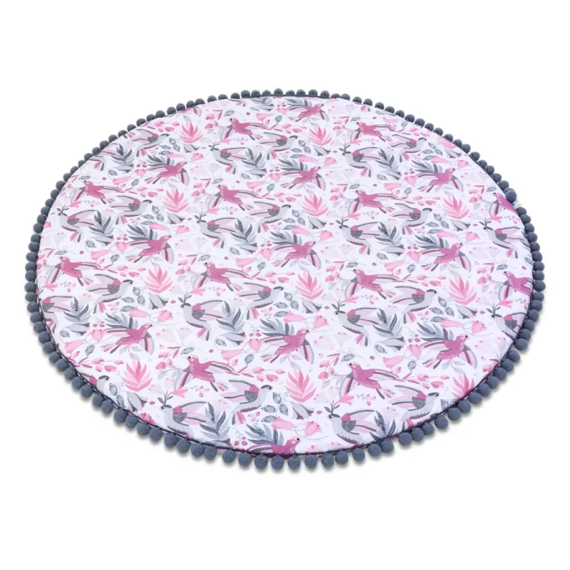 Mata do zabawy z pomponami Hummingbird Grey