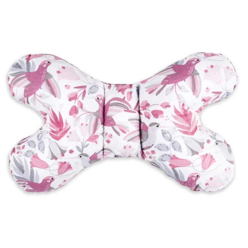 Poduszka MOTYLEK Hummingbird z velvetem old rosa
