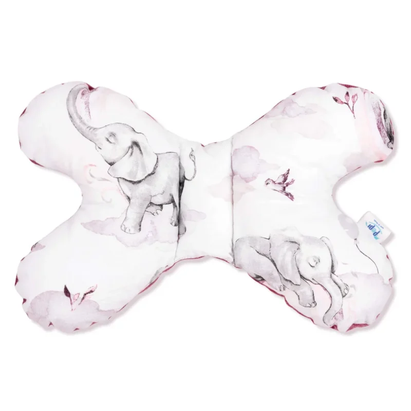 Poduszka MOTYLEK Eledreams Pink z velvetem