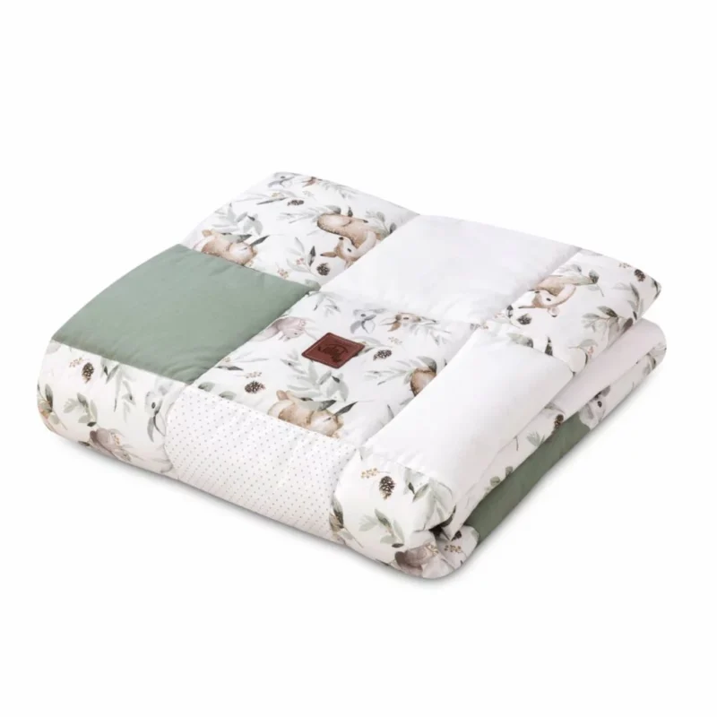 Kołderka patchwork 100×140 Green Groove