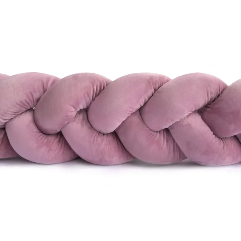 Ochraniacz do łóżeczka WARKOCZ old rosa - obrazek 2