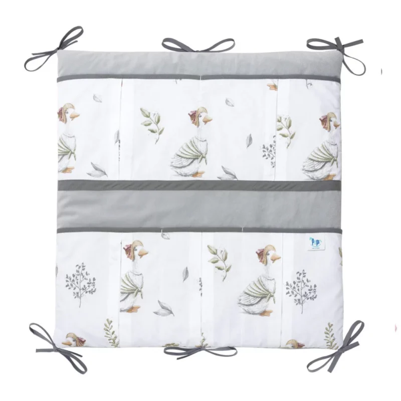 Bawełniany organizer do łóżeczka 52×52 Lady Goose z velvetem
