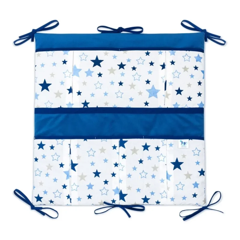 Bawełniany organizer do łóżeczka 52×52 Milky Way z velvetem