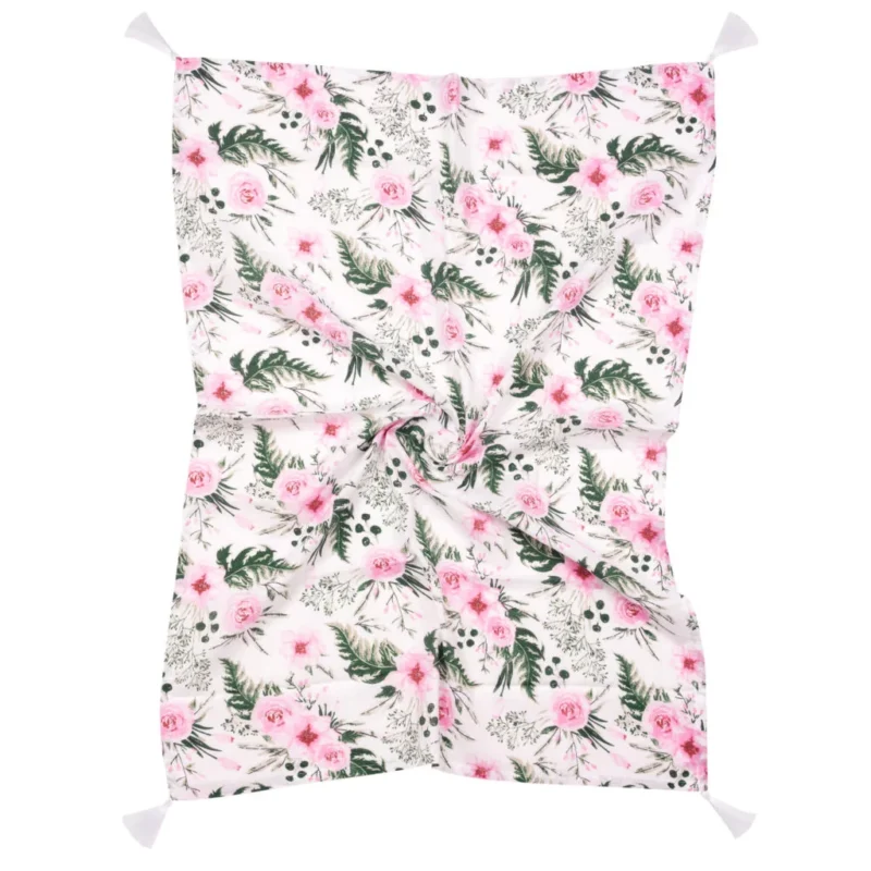 Otulacz muślinowy z poduszką MIŚ Garden Rose - obrazek 2