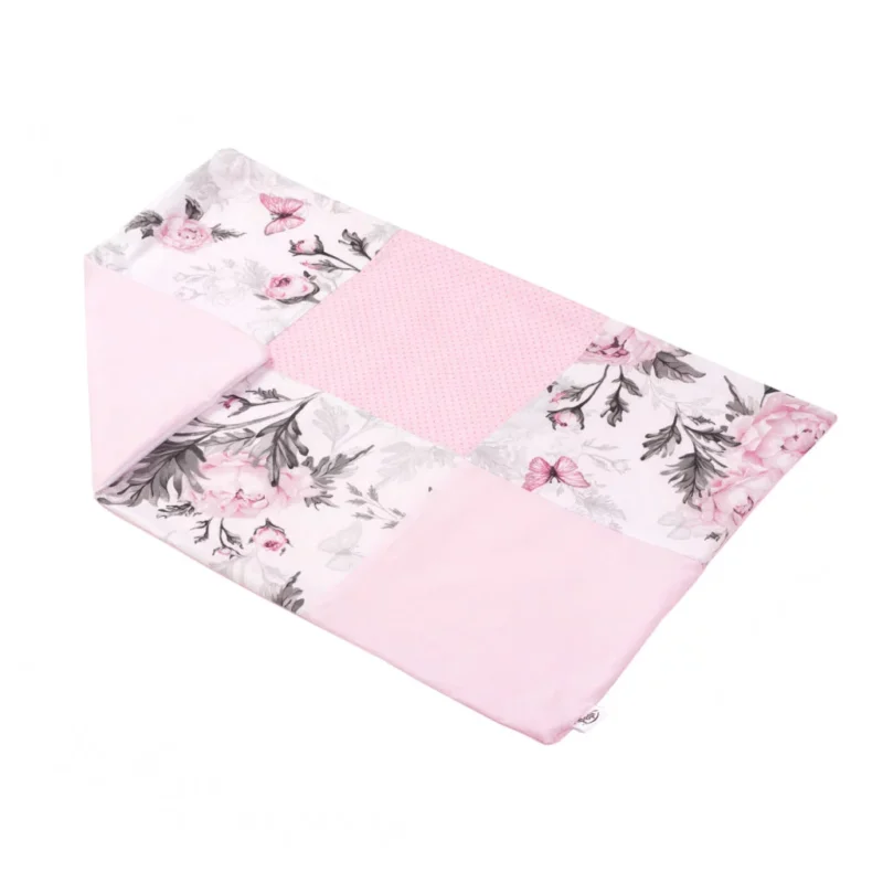 Poszewka na poduszkę patchwork 60×40 Pink Flowers - obrazek 2