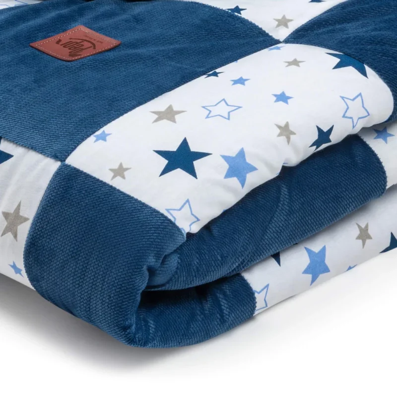 Kołderka patchwork 100×140 Milky Way z velvetem - obrazek 2