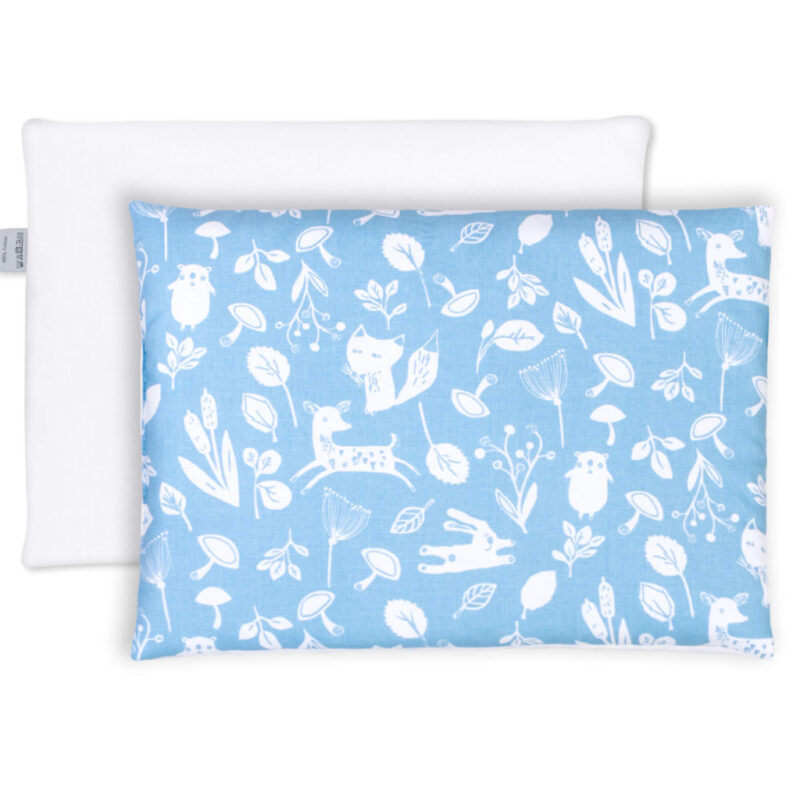 OUTLET***Płaska bawełniana poduszka 25×35 blue land (230)