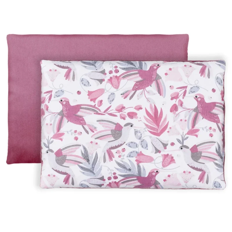 Poduszka płaska 25×35 - Hummingbird old rosa - bawełna/velvet