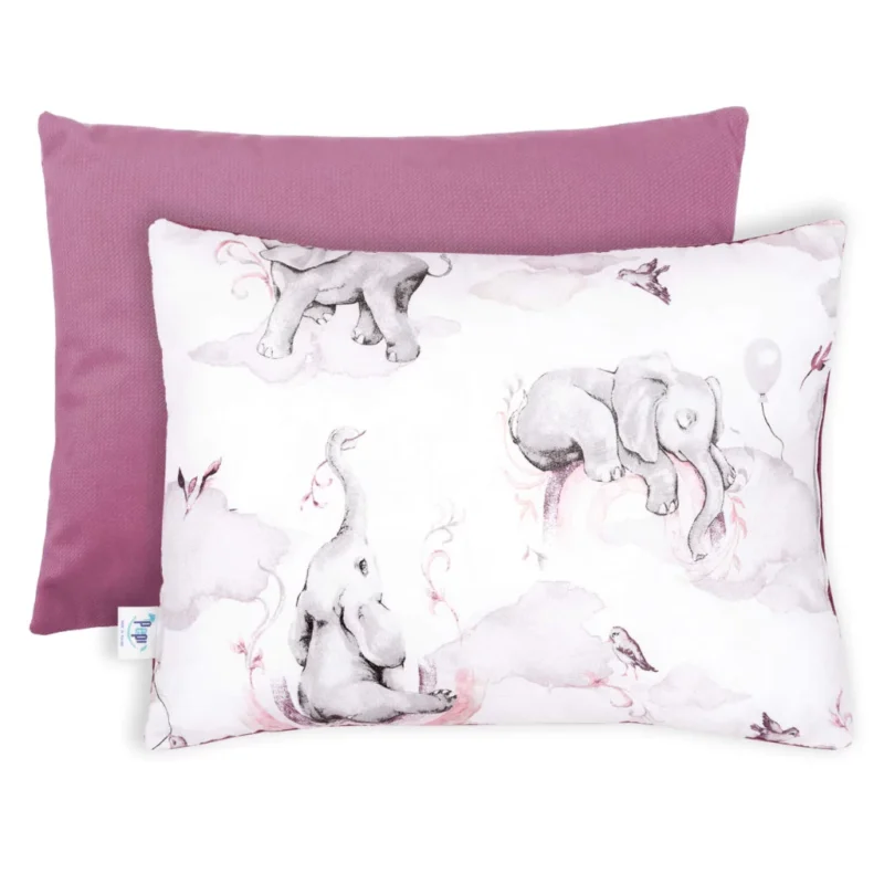 Zestaw kocyk 75×100 i poduszka 30×40 Eledreams Pink z velvetem - obrazek 3