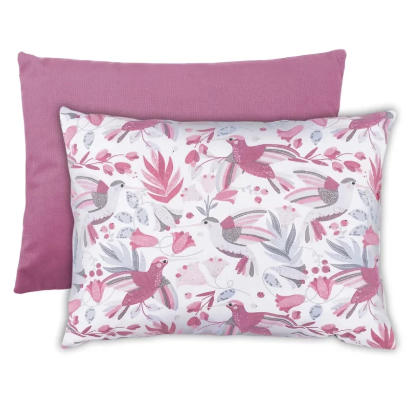 Poduszka puchata 30x40 Hummingbird z velvetem old rosa