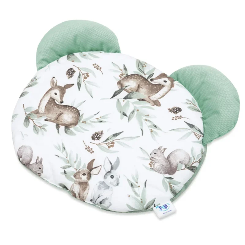 Poduszka płaska MIŚ Green Groove z velvetem