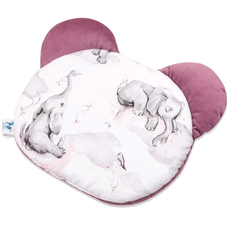 Poduszka płaska MIŚ Eledreams Pink z velvetem