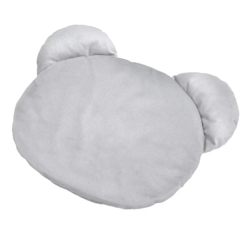 Poduszka płaska MIŚ Safari z velvetem grey - obrazek 2