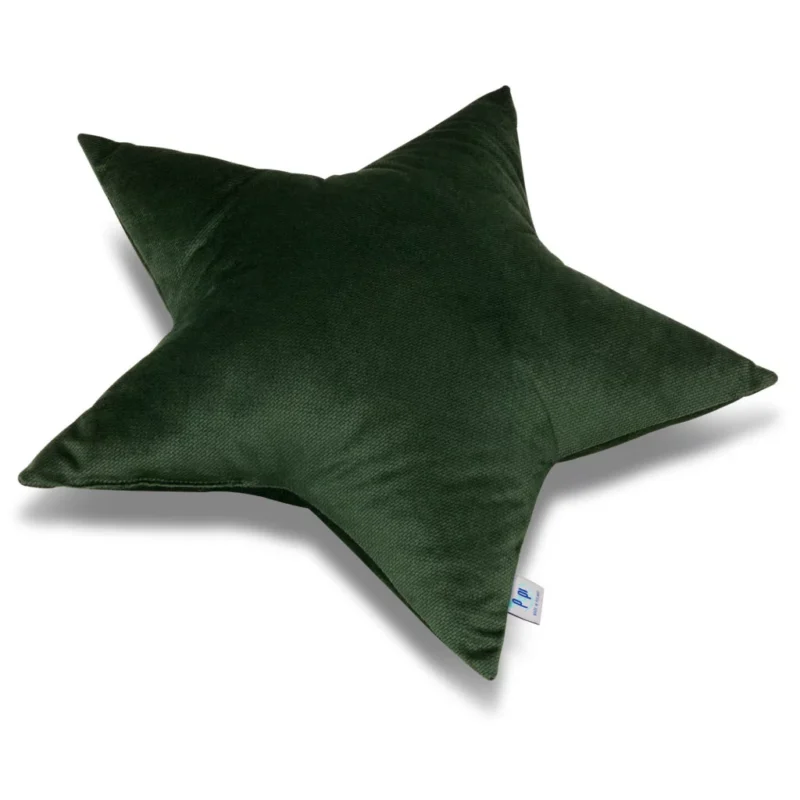 Poduszka GWIAZDKA dark green