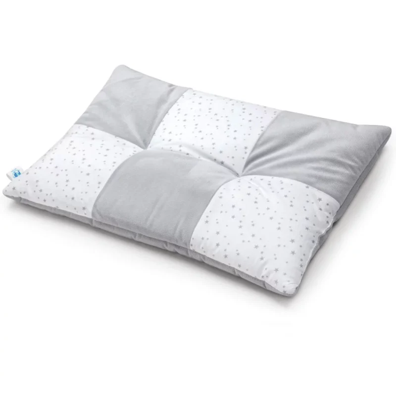 Płaska poduszka patchwork 60×40 - Grey Galaxy z velvetem