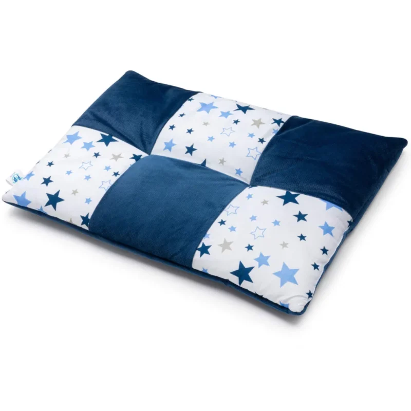 Kołderka patchwork 100×140 z płaską poduszką 40×60 Milky Way z velvetem - obrazek 2