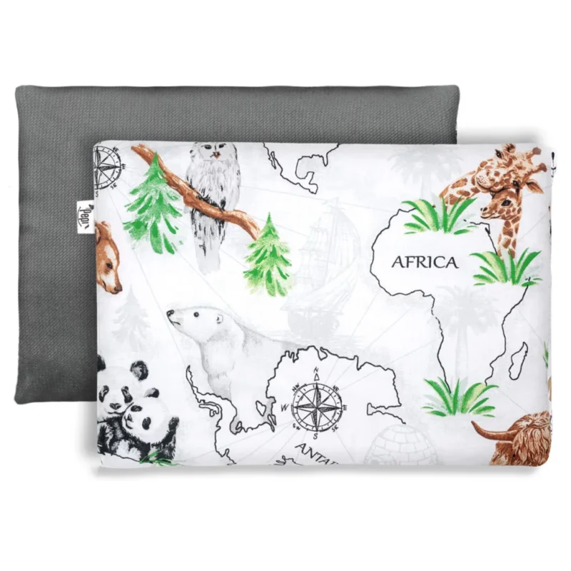 Wyprawka niemowlęca 5-elementowa - Wild Land dark grey - bawełna/velvet - obrazek 4