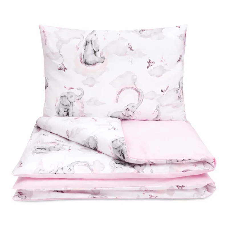 Pościel dziecięca 100×135 z poszewką na poduszkę 40×60 Eledreams Pink