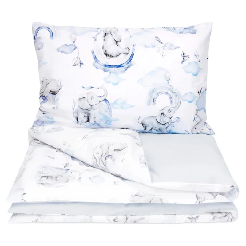 OUTLET***Bawełniana poszewka 60x40 na poduszkę z suwakiem Eledreams Blue (74)