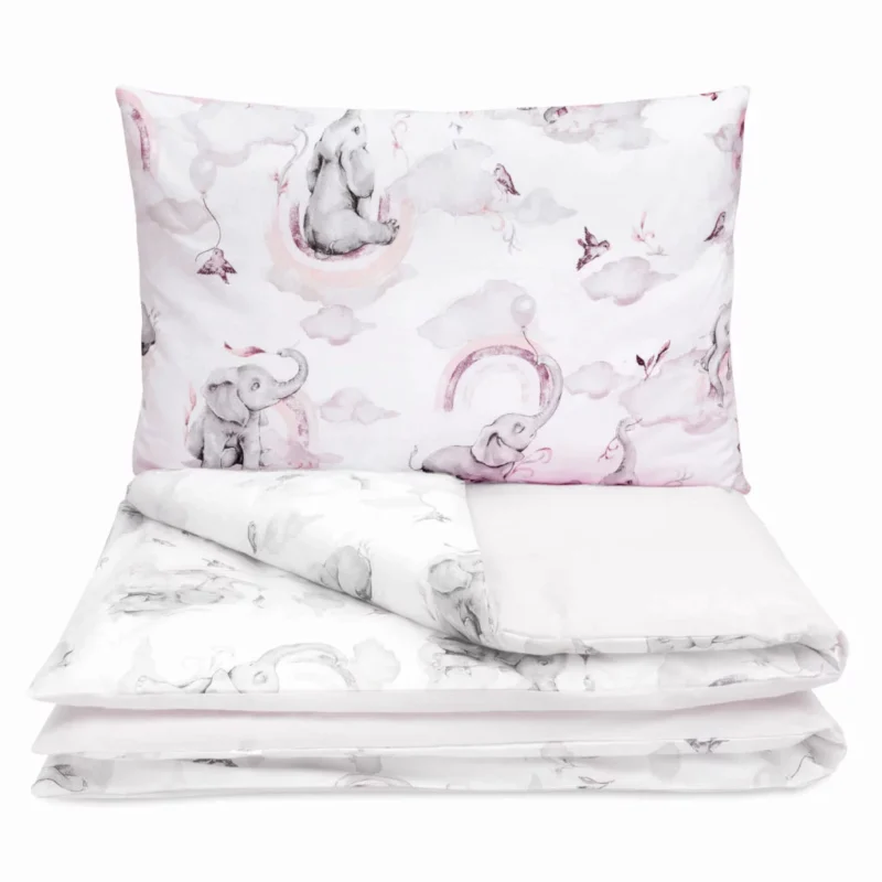 Bawełniana poszewka 60x40 na poduszkę z suwakiem Eledreams Pink