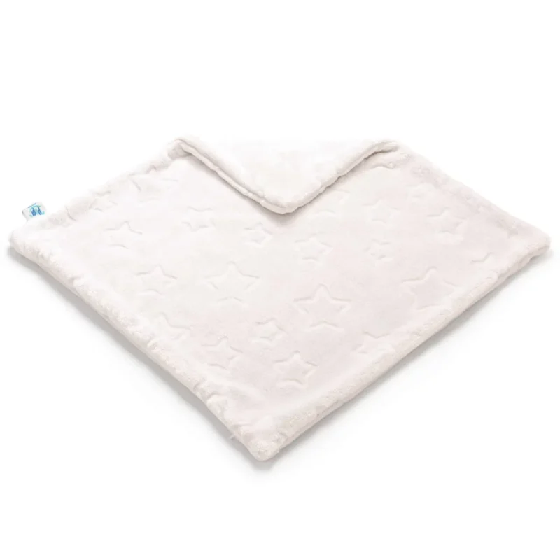 Poszewka na poduszkę z pluszu w gwiazdki 50x50 - cream - obrazek 2