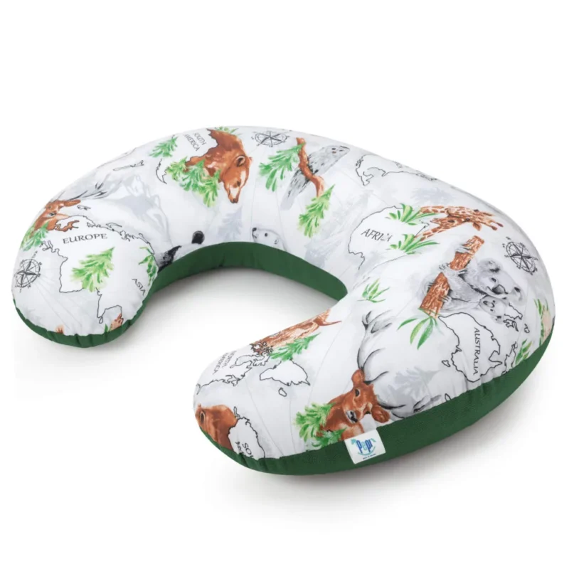 Poduszka do karmienia ROGAL Wild Land z velvetem dark green