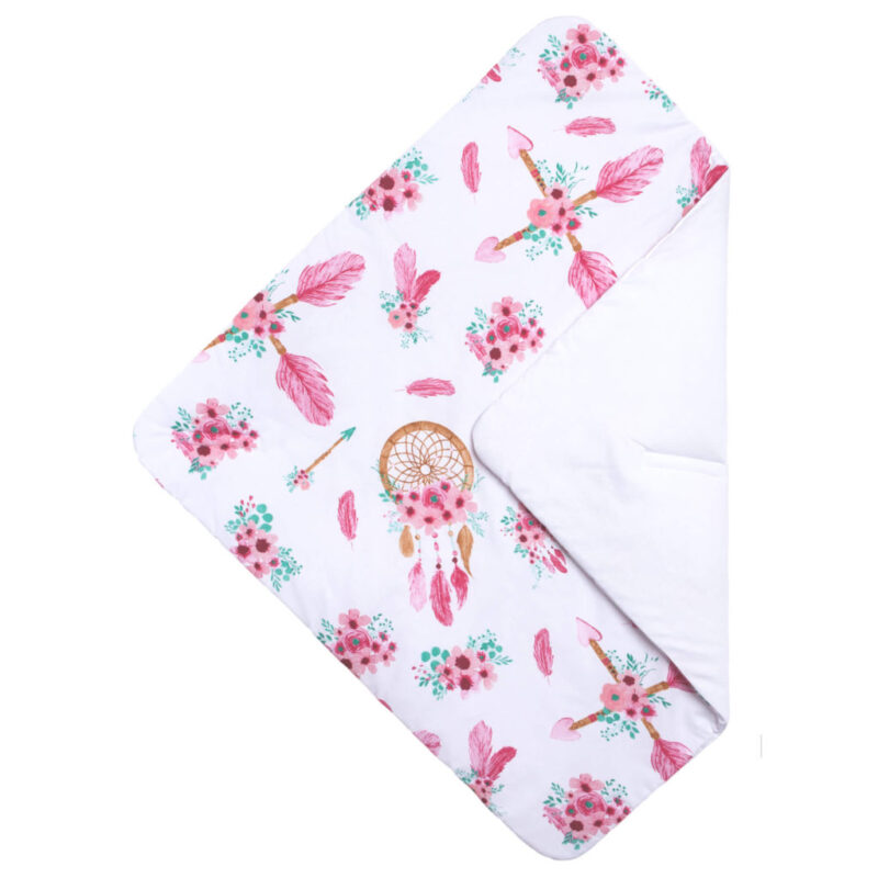Rożek zapinany na rzep - Pink Dream Catcher - bawełna - obrazek 2
