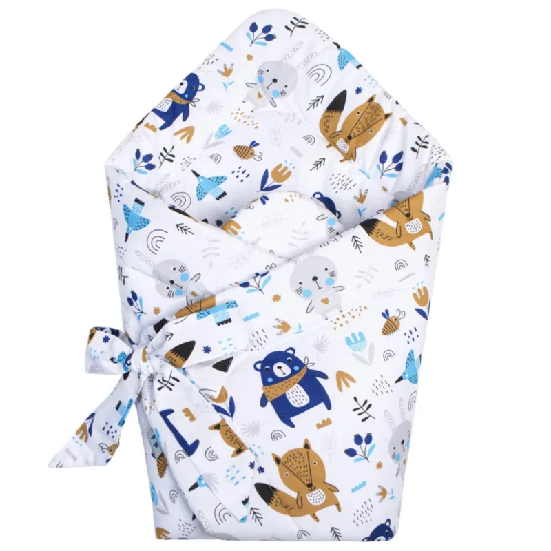 Zestaw kokon z rożkiem - Blue Bear - bawełna - obrazek 4