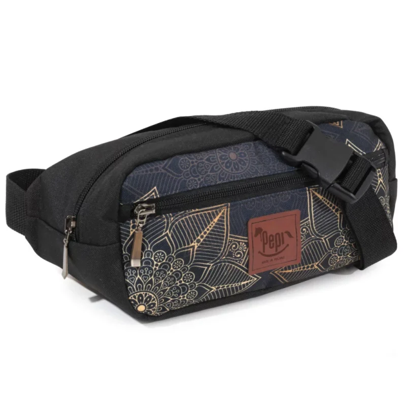Saszetka Nerka Wodoodporna Rosette black